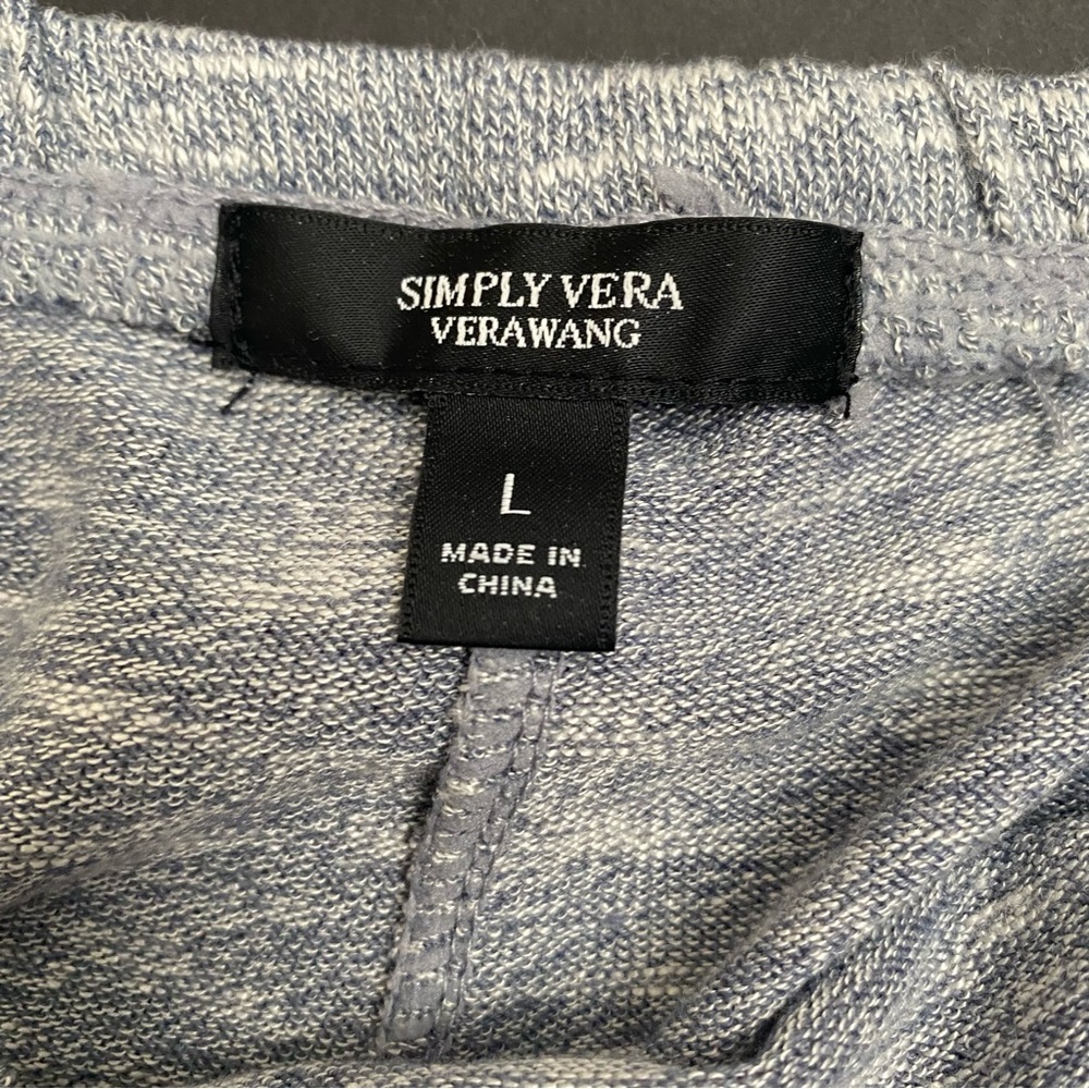 Simply Vera Vera Wang Two Piece Sleep Set Short Sleeved Shirt & Shorts Sleepwear - Picture 7 of 13
